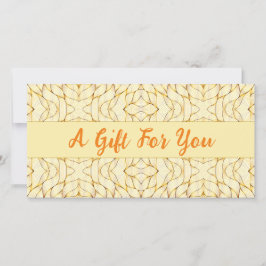 Elegant Chique Gouden Cadeaubon (Eenvoudige Luxe)