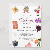 Elegant & Chique kerstfeest Vakantie feest Kaart (Voorkant)