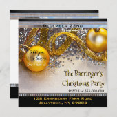 Elegant chique leuk cool feestelijk kerstfeest kaart (Voorkant / Achterkant)