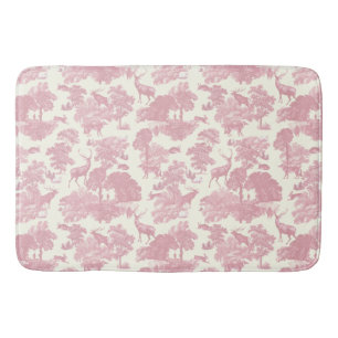 Elegant chique licht roze toile herten bos badmat