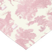 Elegant chique licht roze toile herten bos tafelkleed (Gekanteld)