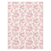 Elegant chique licht roze toile herten bos tafelkleed (Voorkant)