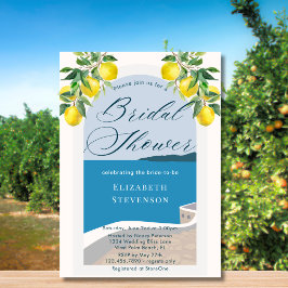 Elegant chique mediterrane kust Vrijgezellenfeest Kaart