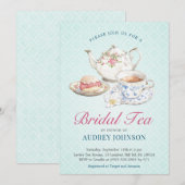 Elegant chique pastel Vrijgezellenfeest theebloem Kaart (Voorkant / Achterkant)