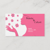 Elegant chique premium linnen papier contactkaartje (Voorkant)