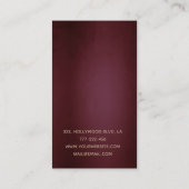 Elegant chique restaurant / catering confetti vint visitekaartje (Achterkant)