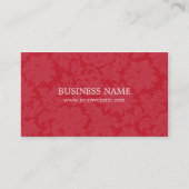 Elegant chique rode kant Mode consultant Visitekaartje (Voorkant)