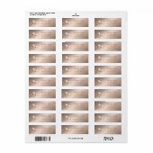 Elegant Chique Romantisch, Bloem Adres Label (Full Sheet)