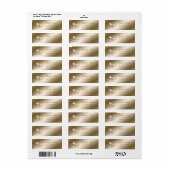 Elegant Chique Romantisch, Bloem Adres Label (Full Sheet)