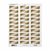 Elegant Chique Romantisch, Roos Adreslabel Etiket (Full Sheet)