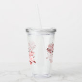 Elegant chique Roos bruiloft Acryl Drinkbeker (Links)