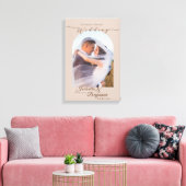 Elegant chique Roos bruiloft foto Canvas Afdruk (Insitu (Woonkamer))