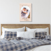 Elegant chique Roos bruiloft foto Canvas Afdruk (Insitu (Slaapkamer))