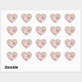 Elegant chique Roos bruiloft Hart Sticker (Vel)