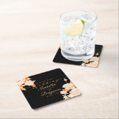 Elegant chique Roos bruiloft Kartonnen Onderzetters (Insitu)