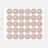 Elegant chique Roos bruiloft Labels (Vel)