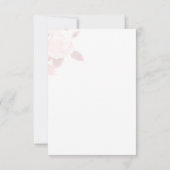 Elegant Chique Roos Bruiloft QRcode RSVP Kaartje (Achterkant)