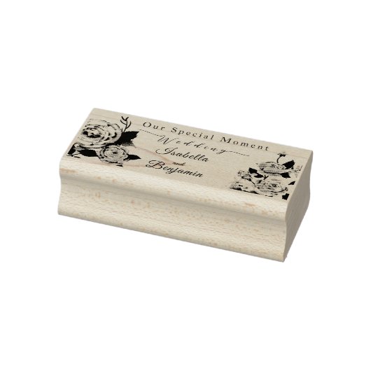 Elegant chique Roos bruiloft Rubberstempel (Stempel)