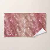 Elegant chique Roos gouden zeemeermin faux glitter Bad Handdoek (Handdoek)