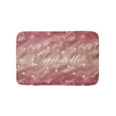 Elegant chique Roos gouden zeemeermin faux glitter Badmat (Voorkant)