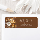 Elegant chique Roos | Romantisch retouradres Etiket (Insitu)