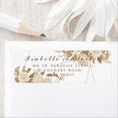 Elegant chique Roos wit retour adres label (Insitu)