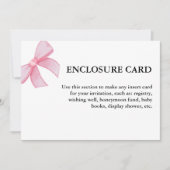 Elegant & chique roze boog blush lint behuizing kaart (Voorkant)