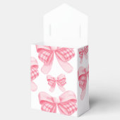 Elegant & Chique Roze Bow Meisje Baby shower Bedankdoosjes (Geopend)