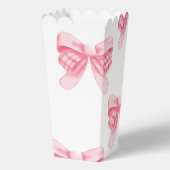 Elegant & Chique Roze Bow Meisje Baby shower Bedankdoosjes (Achterkant)