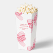 Elegant & Chique Roze Bow Meisje Baby shower Bedankdoosjes (Popped)