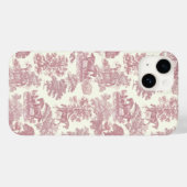 Elegant chique roze paardentoilet Case-Mate iPhone case (Achterkant (horizontaal))