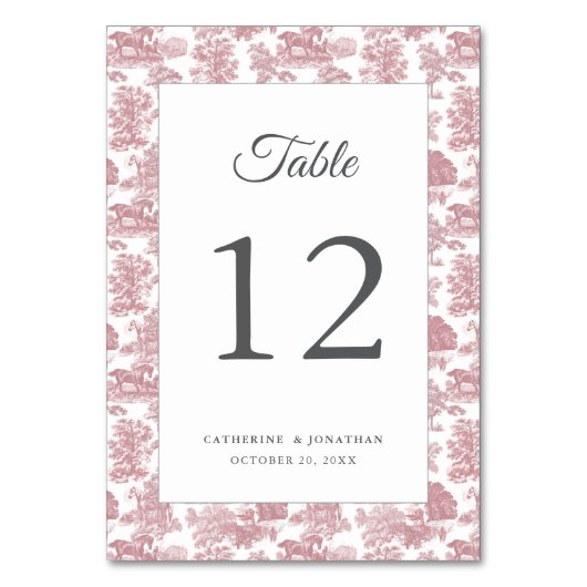 Elegant  chique roze paardentoilet kaart (Achterkant)