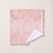 Elegant chique roze rosé kwarts glitter marmer bad handdoek (Wasdoekje)