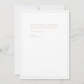 Elegant chique salie groene bruiloft bedankkaart (Achterkant)