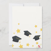 Elegant chique ster Afstuderen Kaart (Achterkant)