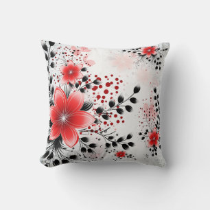 Elegant chique stijlvol bloemig kleurrijk kussen