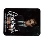 Elegant chique typografie afstudeerfeest Aankondig Magneet (Horizontaal)