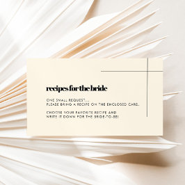 Elegant & chique Vrijgezellenfeest Receptenkaart Informatiekaartje