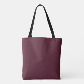 Elegant chique Waterverf Roos roze bordeaux bloemi Tote Bag (Achterkant)