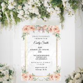 Elegant chique Waterverf Vrijgezellenfeest Kaart