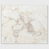 Elegant chique wit goud marmeren patroon cadeaupapier (Vlak)