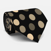 Elegant chique zwart goud grijs minimalistische ge stropdas (Opgerold)