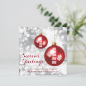 Elegant Chiropractic Holiday Flat met kerstkaarten Feestdagenkaart (Staand voorkant)