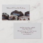 Elegant Chocolate Snoepjes Visitekaartjes (Voorkant / Achterkant)
