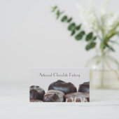 Elegant Chocolate Snoepjes Visitekaartjes (Staand voorkant)