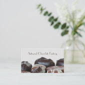 Elegant Chocolate Snoepjes Visitekaartjes (Staand voorkant)