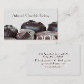 Elegant Chocolate Snoepjes Visitekaartjes (Voorkant / Achterkant)