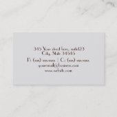 Elegant Chocolate Snoepjes Visitekaartjes (Achterkant)