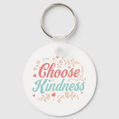 Elegant "Choose Kindness" Quote Sleutelhanger (Achterkant)