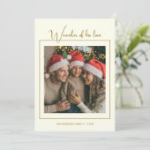 Elegant Christ-Centered Christmas Family Card Feestdagenkaart (Staand voorkant)